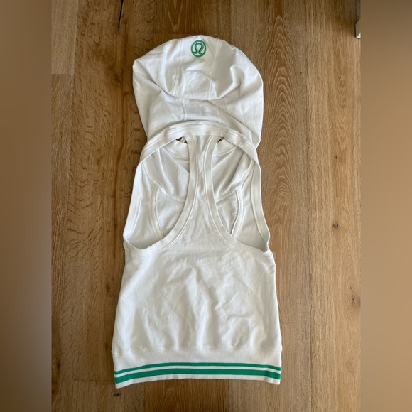 Lululemon TENNIS Flashback Tunic Tank Top Hoodie Pickleball Tennis big LOGO - Picture 3 of 7